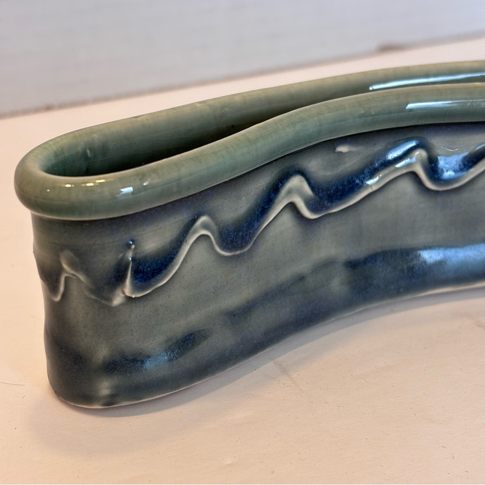 Wavy Ceramic Planter
